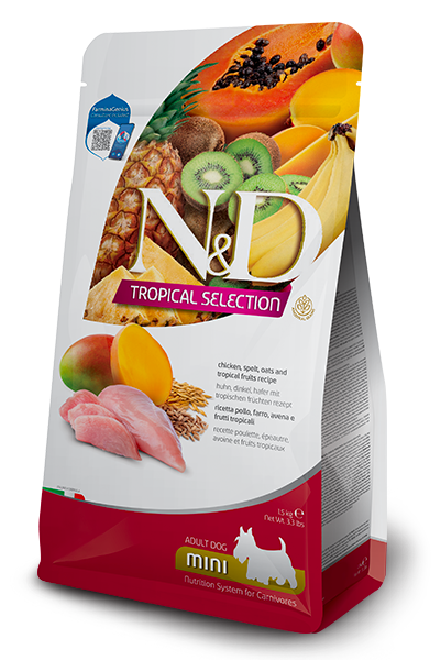 Farmina N&D Canine TROPICAL Chicken, Spelt, Oats Adult Mini