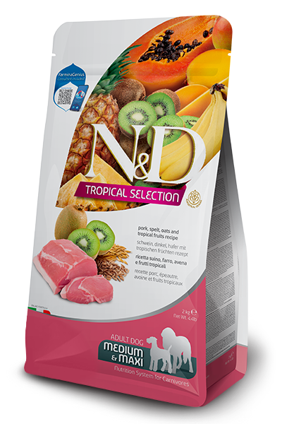 Farmina N&D Canine TROPICAL Pork, Spelt, Oats Adult Med/Max