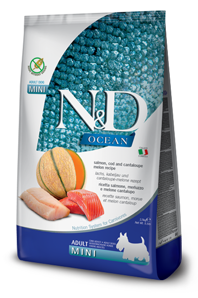 Farmina N&D Canine OCEAN Salmon, Cod & Cantaloupe Melon Adult Mini