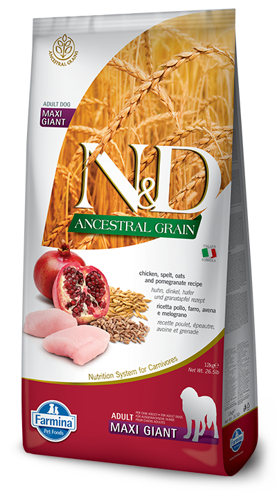 Farmina N&D Canine ANCESTRAL GRAIN Chicken, Spelt, Oats & Pomegranate Adult Maxi Giant