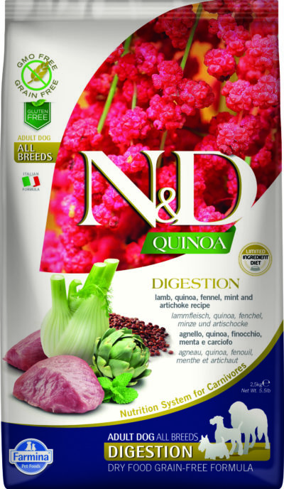 Farmina N&D Canine QUINOA DIGESTION Lamb & Fennel Med/Max