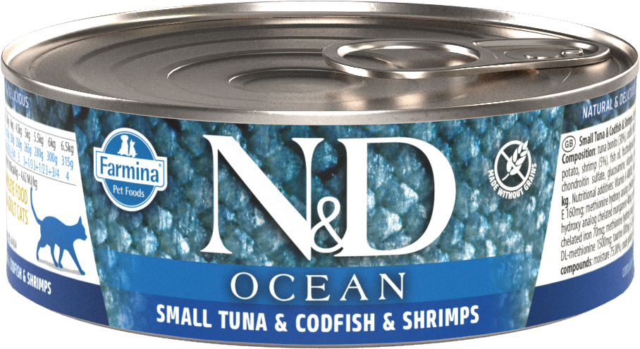 Farmina N&D Feline OCEAN Small Tuna & Shrimp