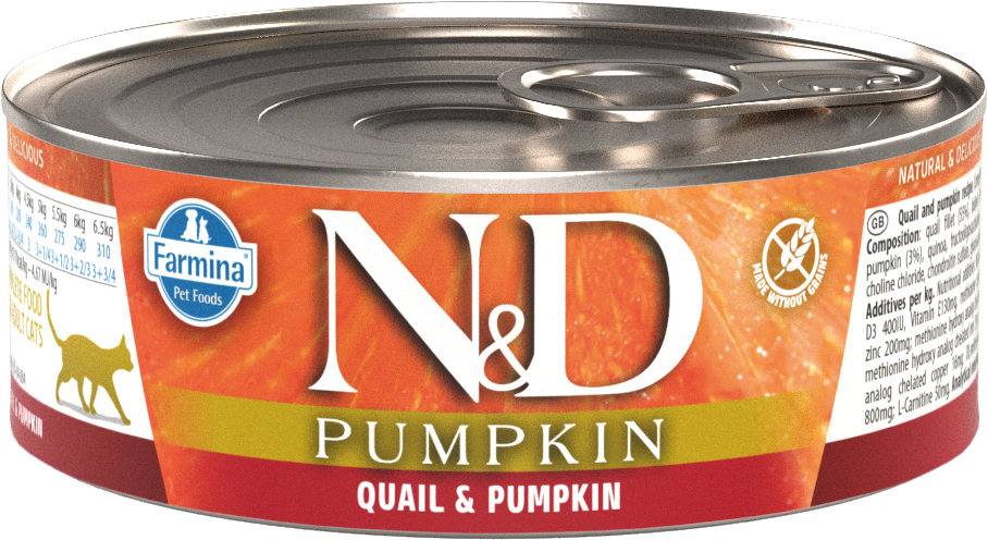 Farmina N&D Feline PUMPKIN Quail & Pumpkin konserv
