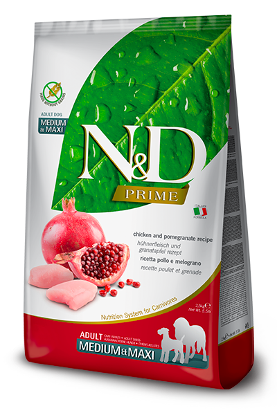 Farmina N&D Canine Prime Chicken & Pomegranate Adult Med /Maxi