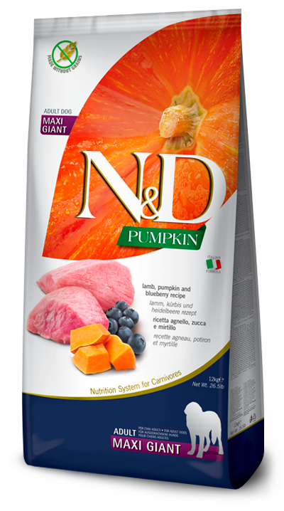 Farmina N&D Canine PUMPKIN Lamb & Blueberry Adult Maxi/Giant