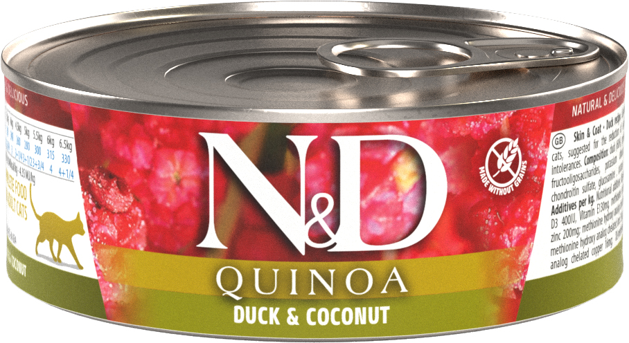 Farmina N&D Feline QUINOA Skin & Coat - Duck & Coconut