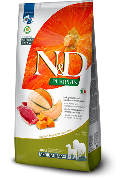 Farmina N&D Canine PUMPKIN Duck & Cantaloupe Melon Adult med /Maxi