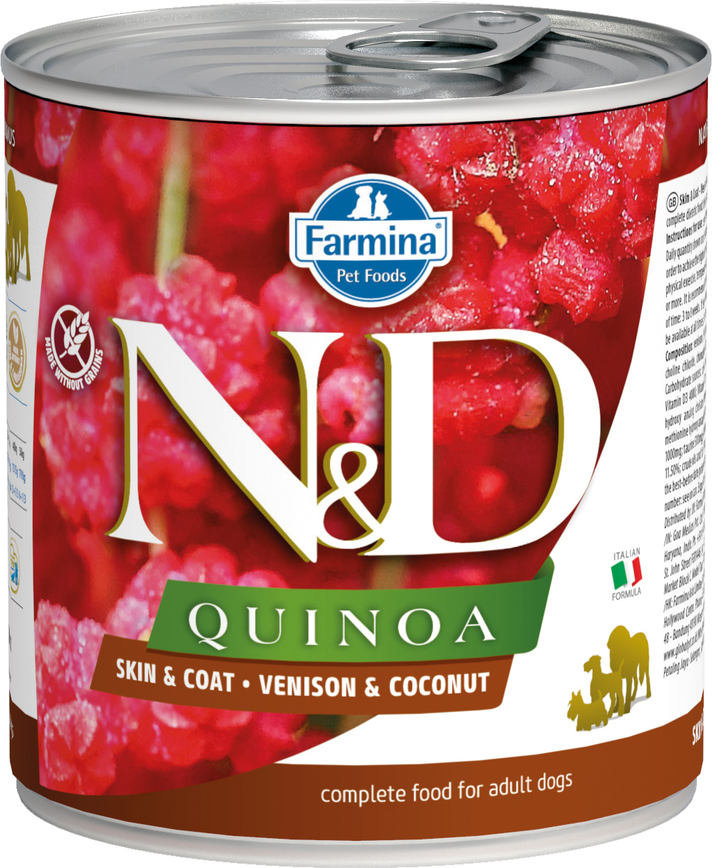 Farmina N&D Canine QUINOA Skin & Coat - Venison & Coconut